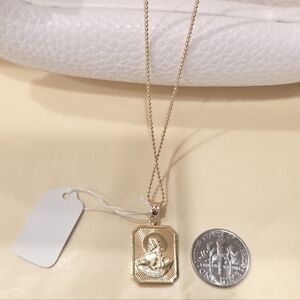 🙏🙏18K Real Gold Religious Necklace.🙏🙏❤️Great for Valentine"s gift❤️